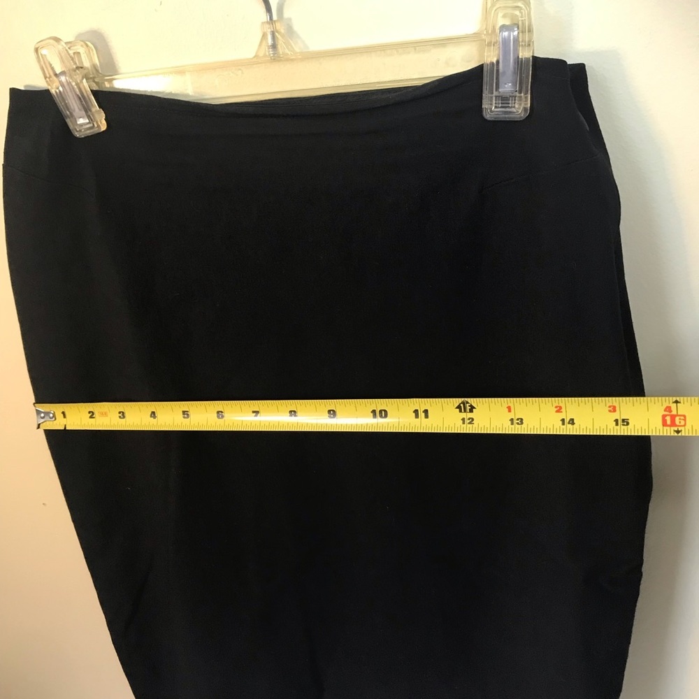 Express Stretch Vintage Y2K Mini Pencil Skirt Pleat Hem Fitted Sexy Small - Picture 11 of 12